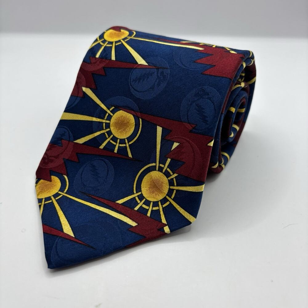 Vintage 1996 Grateful Dead Tie Mens Sunshine First Set Silk Made In USA